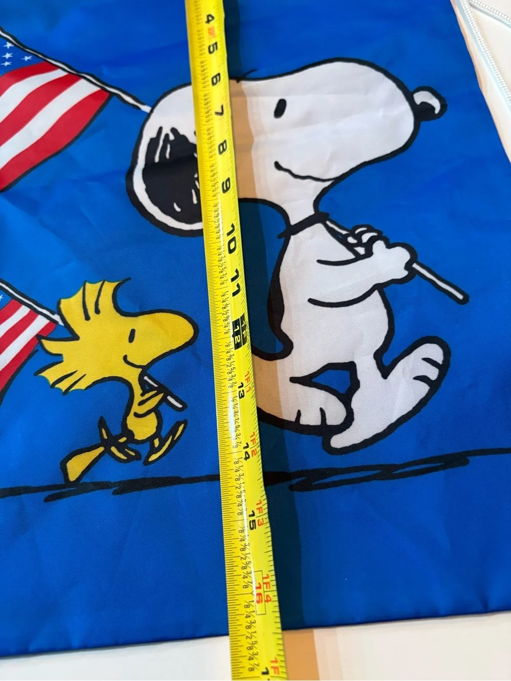 Snoopy & Woodstock Blue Patriotic Drawstring Cinch Pack